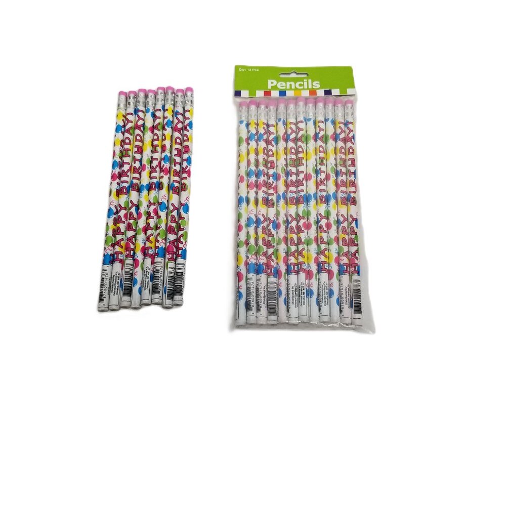 Happy Birthday Pencils 20 Count Balloons Party Favors Teacher Rewards School